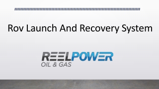Rov Launch And Recovery System