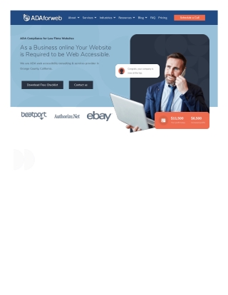 ADA Compliance Website in California