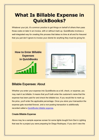 How to Enter Billable Expenses in QuickBooks?