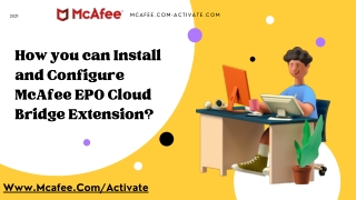 Install and Configure McAfee EPO Cloud Bridge Extension
