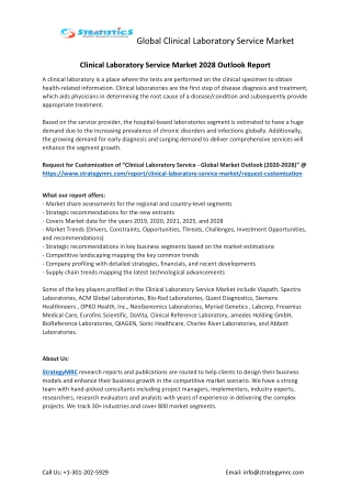 Clinical Laboratory Service - Global Market Outlook (2020-2028)