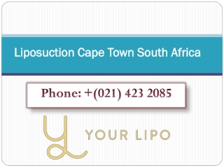 Liposuction Cape Town South Africa