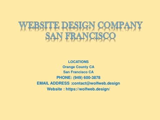 Website Design Company San Francisco