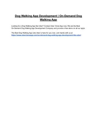 Dog Walking App Development | On-Demand Dog Walking App