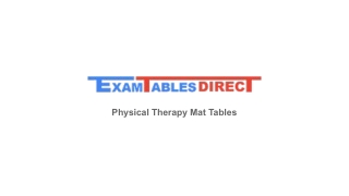 Physical Therapy Mat Platforms - ExamTables Direct