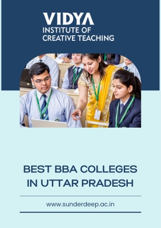 BBA College in UP | Top BCA College in UP | Vidya Institute of Creative Teaching