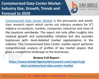 Containerized Data Center Market