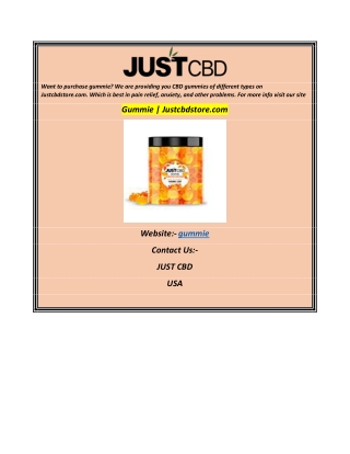 Gummie Justcbdstore.com