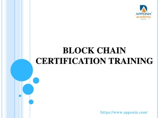 Apponix block chain course training