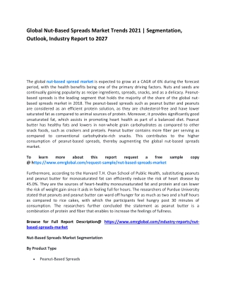 Global Nut-Based Spreads Market