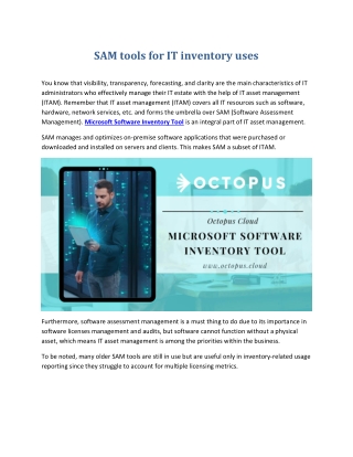 Microsoft Software Inventory Tool - Octopus Cloud