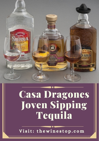 Casa Dragones Joven Sipping Tequila