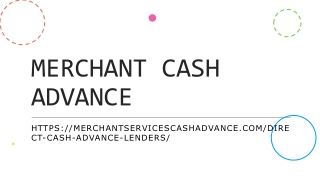 MERCHANT CASH ADVANCE