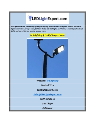 Led lighting  Ledlightexpert.com