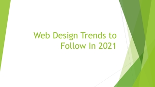 web design trends