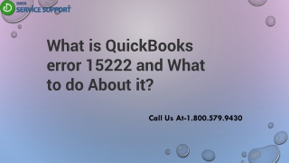 How to fix Unable to update QuickBooks error 15222