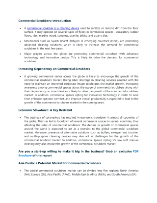 Commercial Scrubbers Market