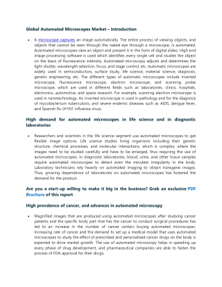 Automated Microscopes Market