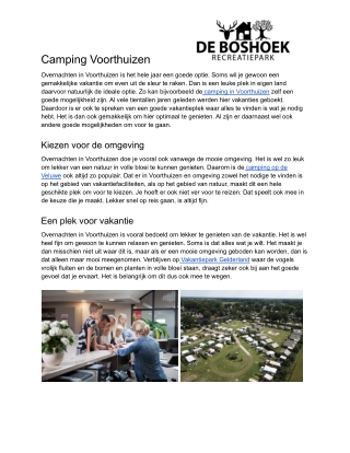 Camping Voorthuizen