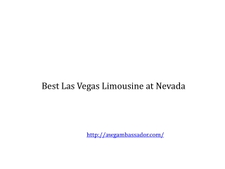 Best Las Vegas Limousine at Nevada