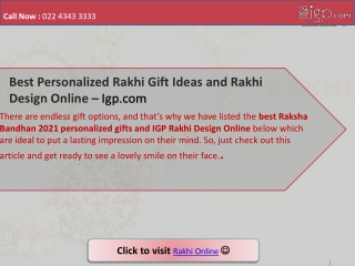 Best Personalized Rakhi Gift Ideas and Rakhi Design Online – Igp.com