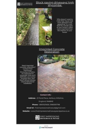 Block paving driveways high Wycombe