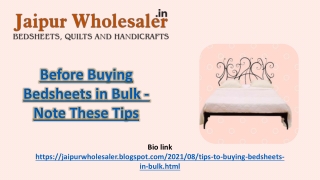 Consider Before Buying Bedsheets in Bulk