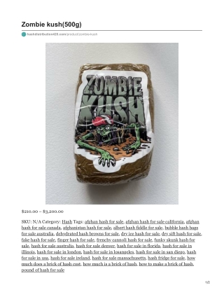 Zombie kush(500g)
