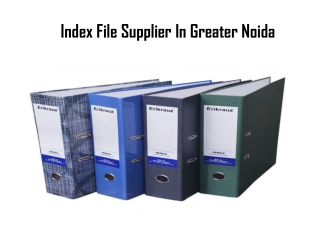 Best Index File 101 Supplier In Delhi And Greater Noida