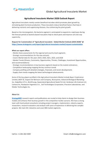 Agricultural Inoculants - Global Market Outlook (2020-2028)