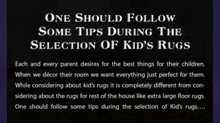 Tips To Know Before Buying Kids Rug | Living Room Rugs Perth