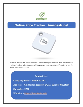 Online Price Tracker |Amzdealz.net
