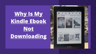 How To Fix Kindle Ebook Not Downloading Error?