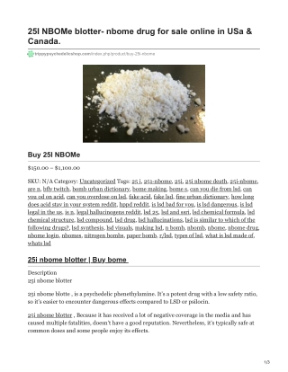 Buy 25I NBOMe