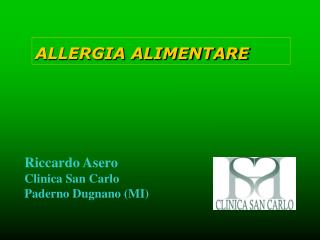 Riccardo Asero Clinica San Carlo Paderno Dugnano (MI)