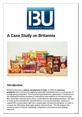 A Case Study on Britannia