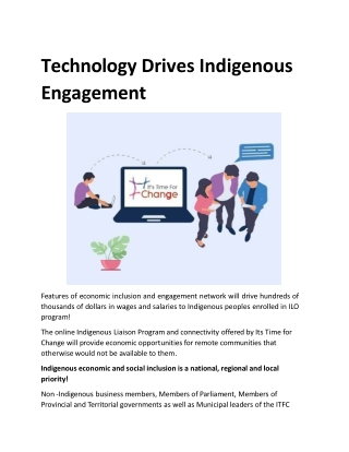 Technology Drives Indigenous Engagement