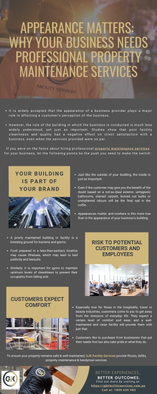 Why Your Business Needs Professional Property Maintenance Services