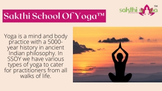 Best Ashtanga Yoga Studio in Malaysia | Sakthi School Of Yoga™