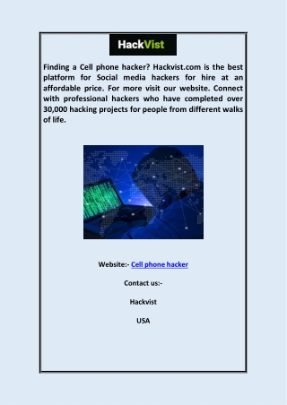 Cell Phone Hacker Hackvist.com