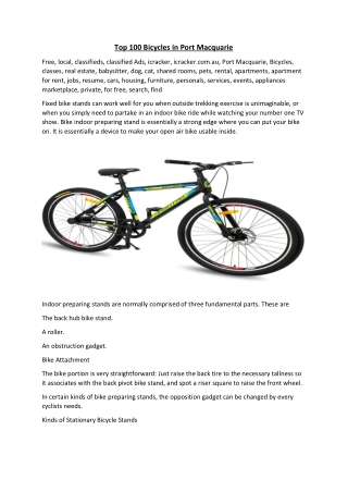 Top 100 Bicycles in Port Macquarie