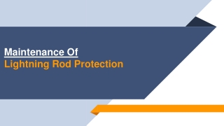 Maintenance of Lightning Rod Protection