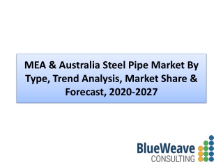 MEA & Australia Steel Pipe Market during 2021-2027