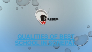 Qualities of Best School in Sonepat 