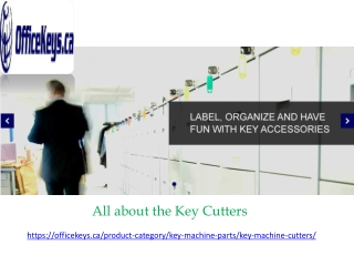 All about the Key Cutters