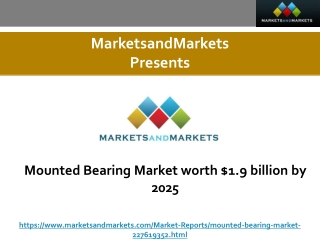 Mounted Bearing Market worth $1.9 billion by 2025