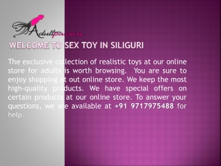 Sex Toys In Siliguri Call  919717975488