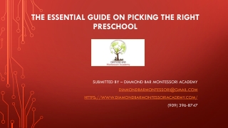 The Essential Guide on Picking the Right Preschool