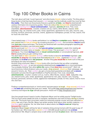 Top 100 Other Books in Cairns