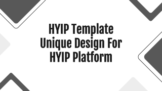 HYIP TEMPLATE DESIGN